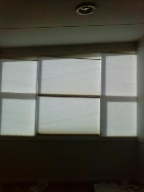 3 angled large light filter honeycomb blinds