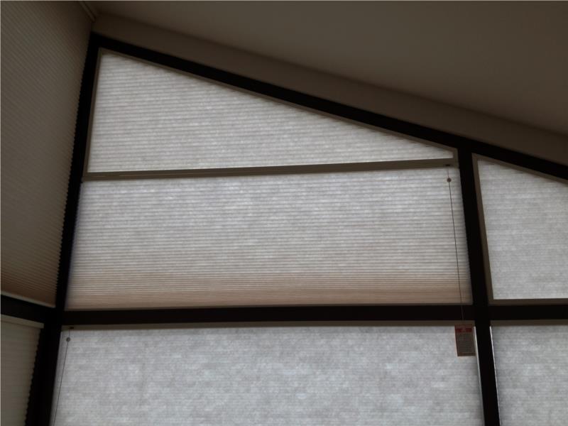 Angled honeycomb fixed frame