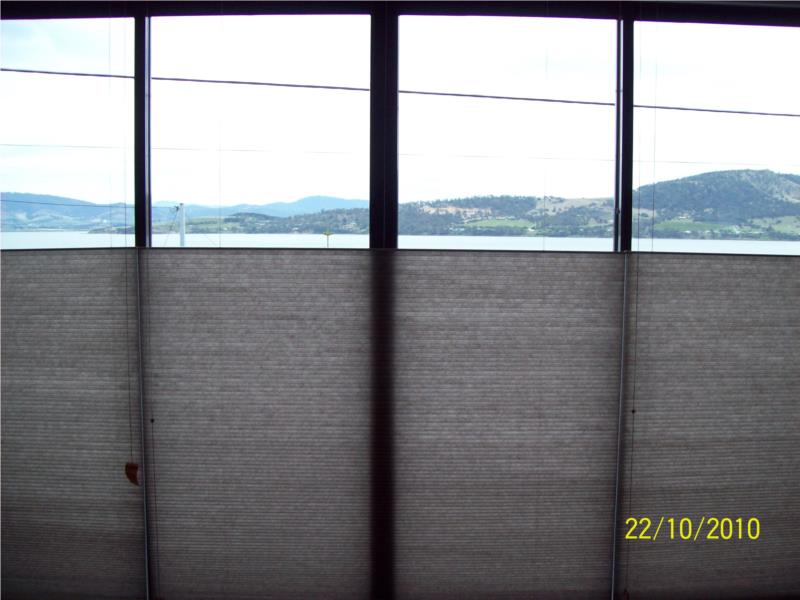 View top down bottom up honeycombs in Pongee