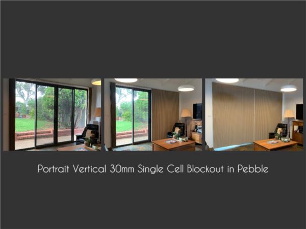 Portrait 30mm Pebble Blockout Vertical Blind