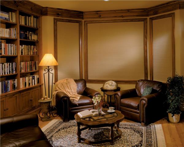 Single cell blockout cordlock honeycomb blinds closed