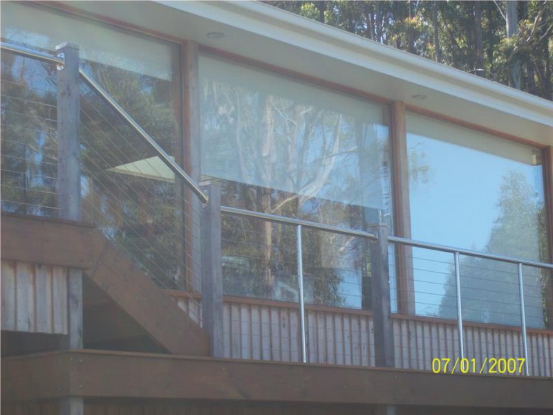 Glaziers bay Tasmania external view Spectrum honeycomb blinds