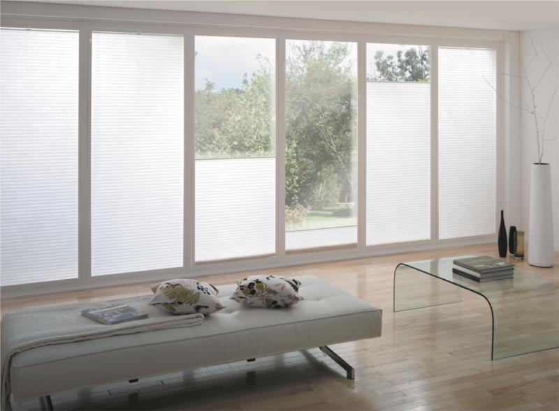 Perfect fit top down bottom up honeycomb blinds