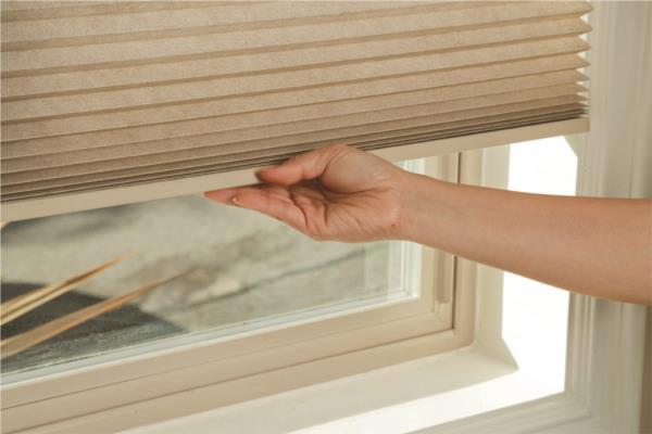 Portrait honeycomb blind smartrise cordless blind