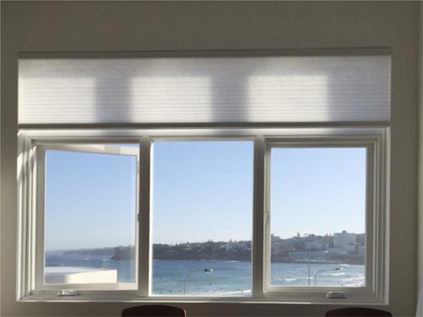 Portrait Motorised light filter honeycomb Bondi Sydney