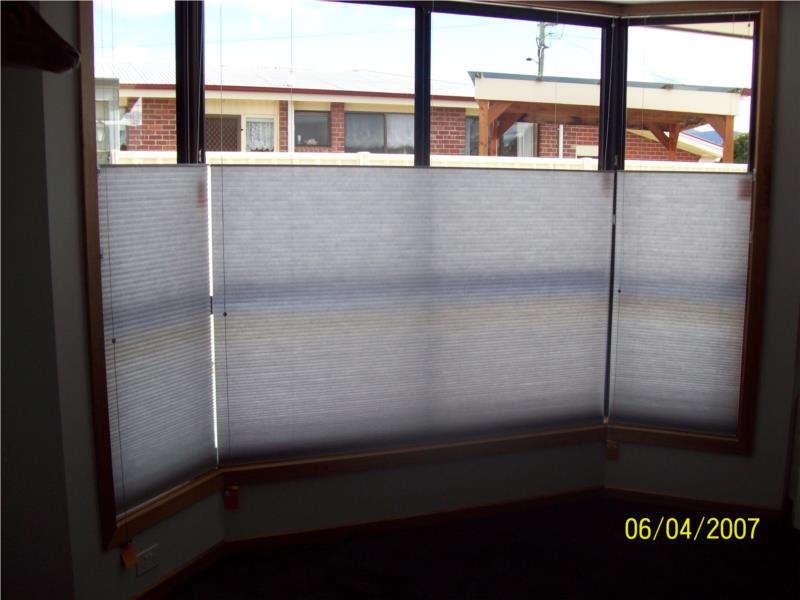 Top down bottom up honeycombs in bay window