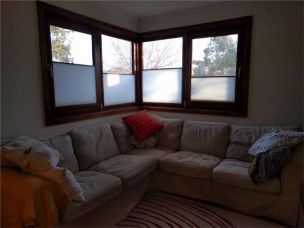 Top down bottom up timber look uPVC frames